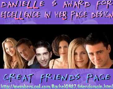 Danielles Friends Page Award !!!